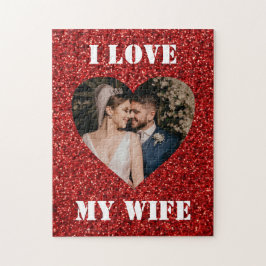 Jag Kärlek min Anpassningsbar i hjärtat, Photo Hea Pussel