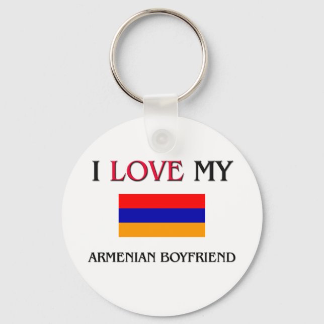 Jag Kärlek Min armeniska boyvän Nyckelring (Framsida)
