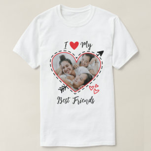 Jag kärlek min bästa vänner-tröja, Anpassningsbar- T Shirt