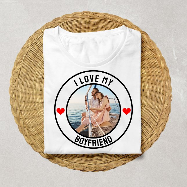 Jag Kärlek min Boykompis Anpassningsbar Fotogåva t Shirt (Skapare uppladdad)