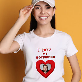 Jag kärlek min Boykompis Heart Photo T Shirt