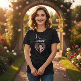 Jag kärlek min Boykompis Heart Photo Women T Shirt