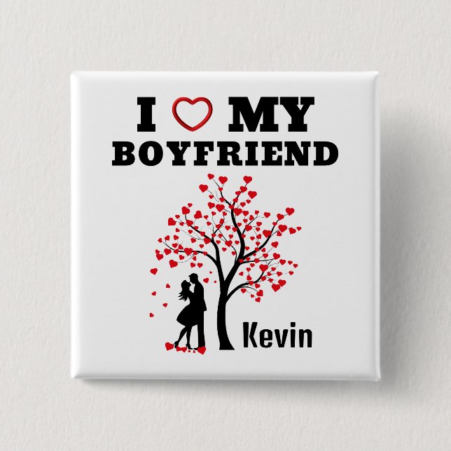 Jag Kärlek min Boykompis Knapp (Framsida)