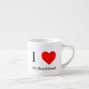 Jag kärlek min Boykompis och Red Heart Espressomugg