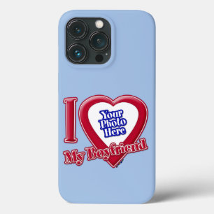 Jag Kärlek min Boykompis Photo Red Heart Baby blue