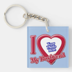 Jag Kärlek min Boykompis Photo Red Heart Baby blue