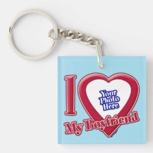 Jag Kärlek min Boykompis Photo Red Heart Blue Hori