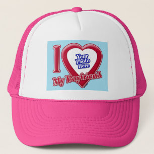 Jag Kärlek min Boykompis Photo Red Heart Blue Hori Keps