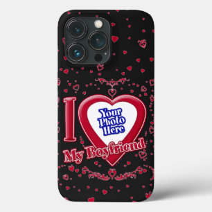 Jag Kärlek min Boykompis Photo Red Hearts Black
