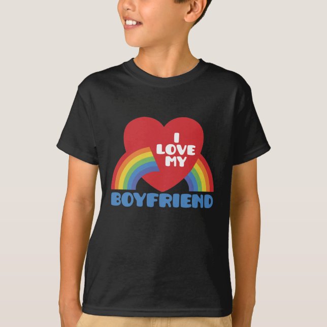 Jag Kärlek Min Boykompis T-shirt (Framsida)