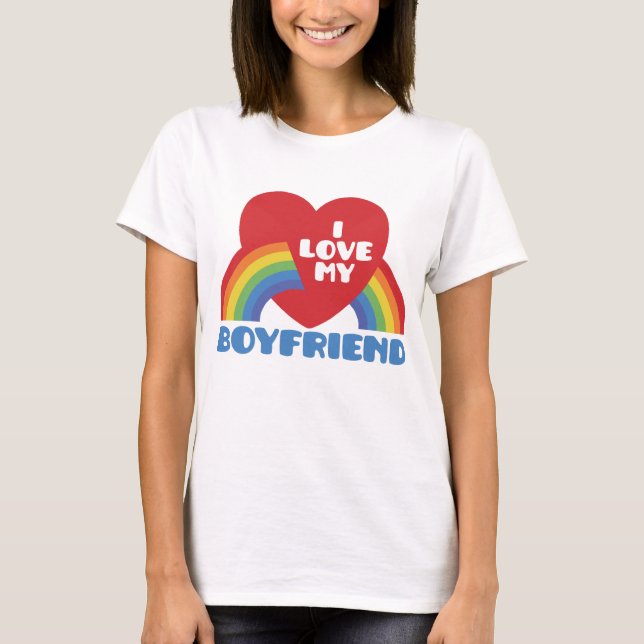 Jag Kärlek Min Boykompis T Shirt (Framsida)