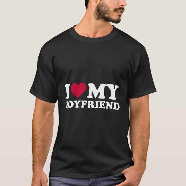 Jag Kärlek Min Boykompis T Shirt (Framsida)