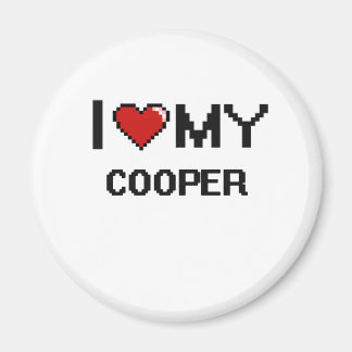 Jag kärlek min Cooper Magnet