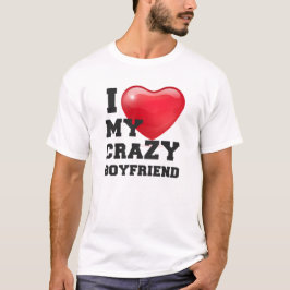Jag Kärlek min Crazy Boykompis Girlkompis Couple T Shirt