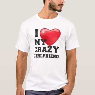 Jag Kärlek min Crazy Boykompis Girlkompis Couple T Shirt