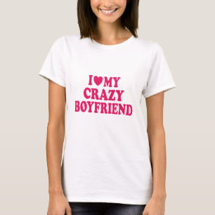 Jag Kärlek min Crazy Boykompis T Shirt