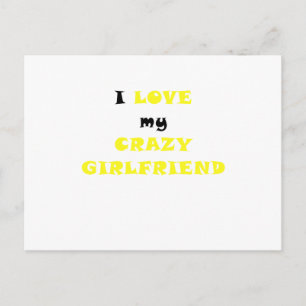 Jag Kärlek min Crazy Girlkompis Vykort