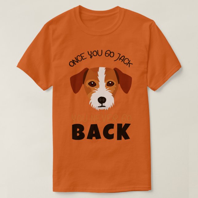 Jag Kärlek min Cute Russell T Shirt (Design framsida)