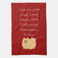 Jag Kärlek min Cutie Crazy Funny Smarty... Pommern