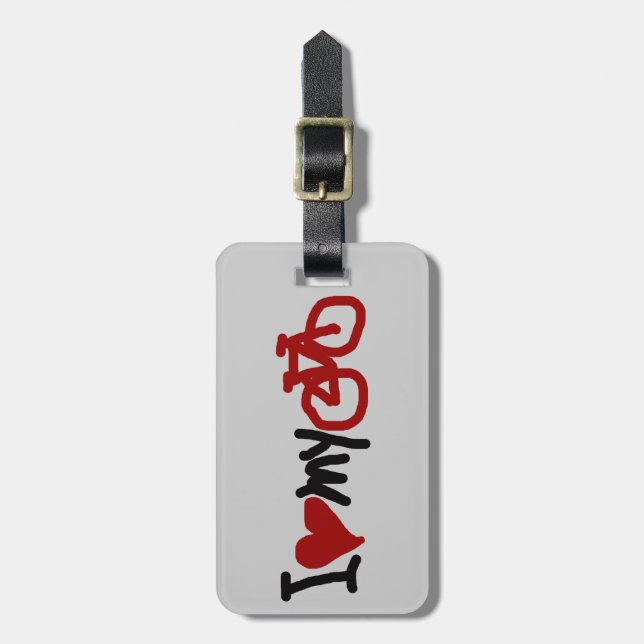 Jag kärlek min cykel bagagebricka (Vertikal Framsida)