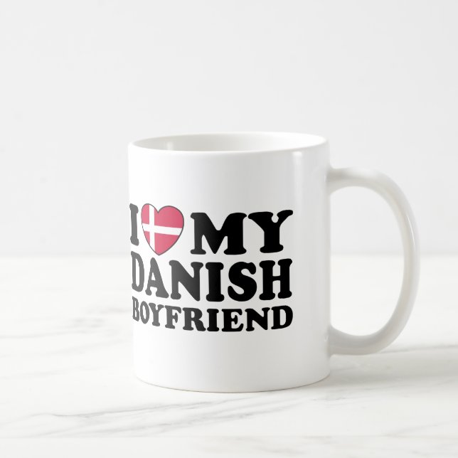 Jag Kärlek Min danska Boykompis Kaffemugg (Höger)
