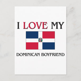 Jag Kärlek Min Dominican Boykompis Vykort