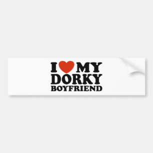 Jag Kärlek Min Dorky Boykompis Bildekal