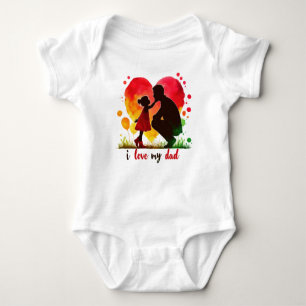 Jag kärlek min dotter till pappor-flickan far kärl t shirt