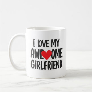Jag kärlek min fantastisk-flickvän kaffemugg