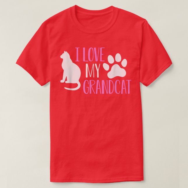 Jag kärlek min farmcat Cat Lover Granddad Grandma  T Shirt (Design framsida)