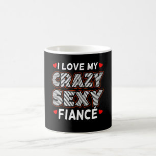 Jag Kärlek min Fiance-funny Engaged Fiancee-Förl Kaffemugg