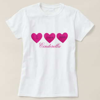 Jag Kärlek Min flickvän Anpassningsbar Black T-shi T Shirt