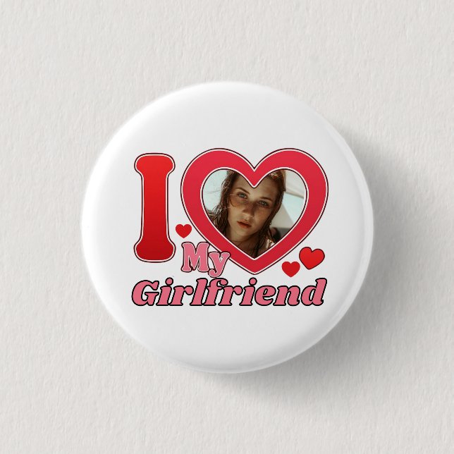 Jag Kärlek Min flickvän, Girlvän Knapp (Framsida)