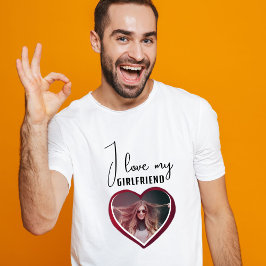 Jag kärlek min flickvän Heart Photo Manar T Shirt