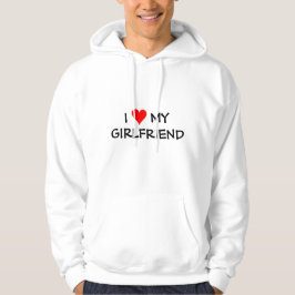 Jag kärlek min flickvän hoodie