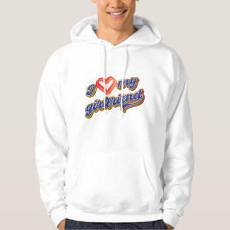 Jag kärlek min flickvän hoodie