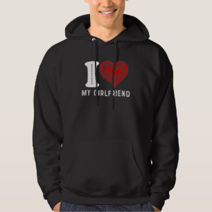 Jag Kärlek min flickvän - jag älskar min flickvän Hoodie