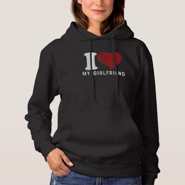Jag Kärlek min flickvän - jag älskar min flickvän  T Shirt (Framsida)