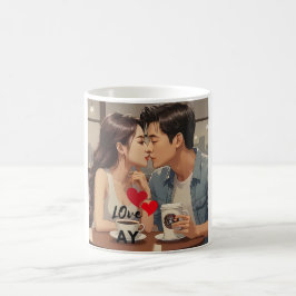 Jag kärlek min flickvän kaffemugg