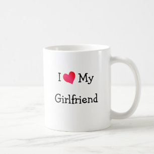 Jag Kärlek Min flickvän Kaffemugg