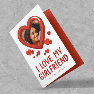 Jag kärlek min flickvän l Valentindagen Helgkort