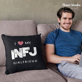 Jag Kärlek Min flickvän Personality Traits Valenti Kudde