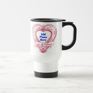 Jag Kärlek min flickvän! Photo Red Hearts Resemugg