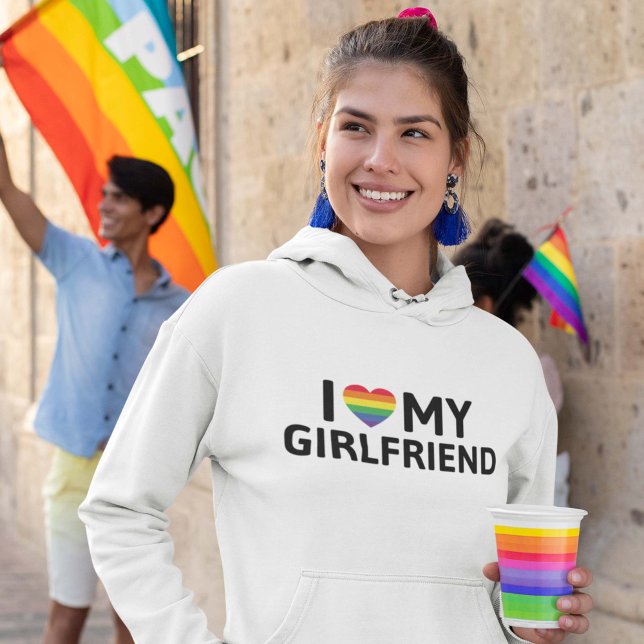 Jag Kärlek Min flickvän T Shirt (Skapare uppladdad)