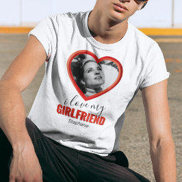 Jag Kärlek Min flickvän T Shirt