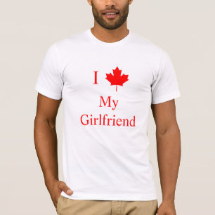 Jag Kärlek Min flickvän T Shirt