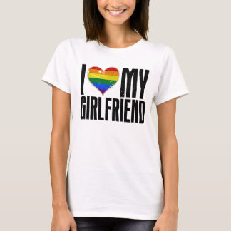 Jag kärlek min flickvän tee shirt