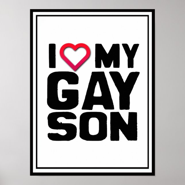 Jag Kärlek min Gay Son Poster (Framsidan)