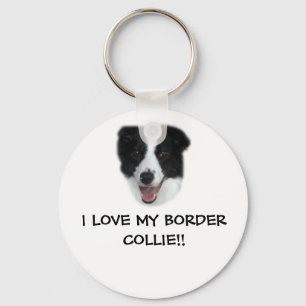 JAG KÄRLEK MIN GRÄNS COLLIE! Nyckelring. Nyckelring