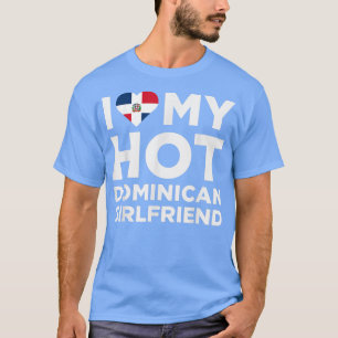 Jag Kärlek min Hett Dominican Girlkompis Cute Domi T Shirt
